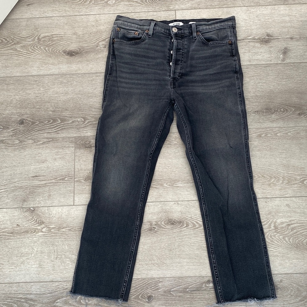 Redone vintage black slim straight